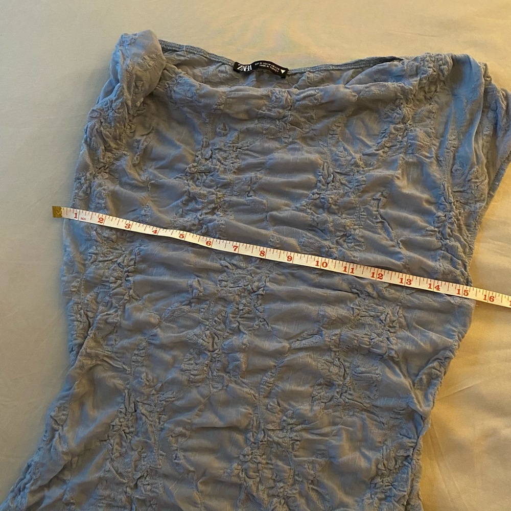 Sheer Asymmetric Overlay Top - Picture 7 of 13
